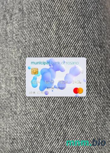 Argentina Municipal bank of Rosario wygląd zdjęcia mastercard skan PSD + zdjęcie